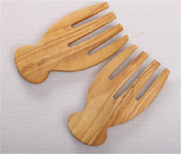 Low Price Olive Wood Salad Hands/Severs