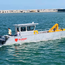 Allheart High Quality 10m/33ft Aluminum Landing Craft for Marine Use - Cabin Craft Cargo Ship/Barge for Sale