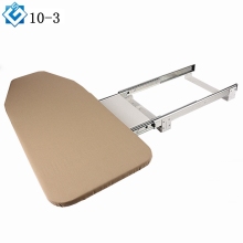 Space-Saving Slide and Rotary Drawer Mount Hide-Away Ironing Center