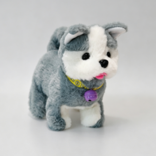 W2C01-04 Medium Bell Long-eared Husky Plush Dog W2C01-04 Medium Bell Long-eared Husky Plush Dog
