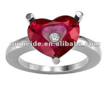 Manufacturer supply anniversary/gift ring rubine ring jewellry