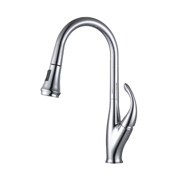 Zinc Handle Water Tap Faucet with Pull Out Spout for Kitchen: Single Handle Deck Mounted Option