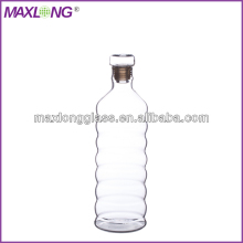 Hand Blown Borosilicate Glass Water Bottle