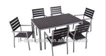 alu poly-wood table