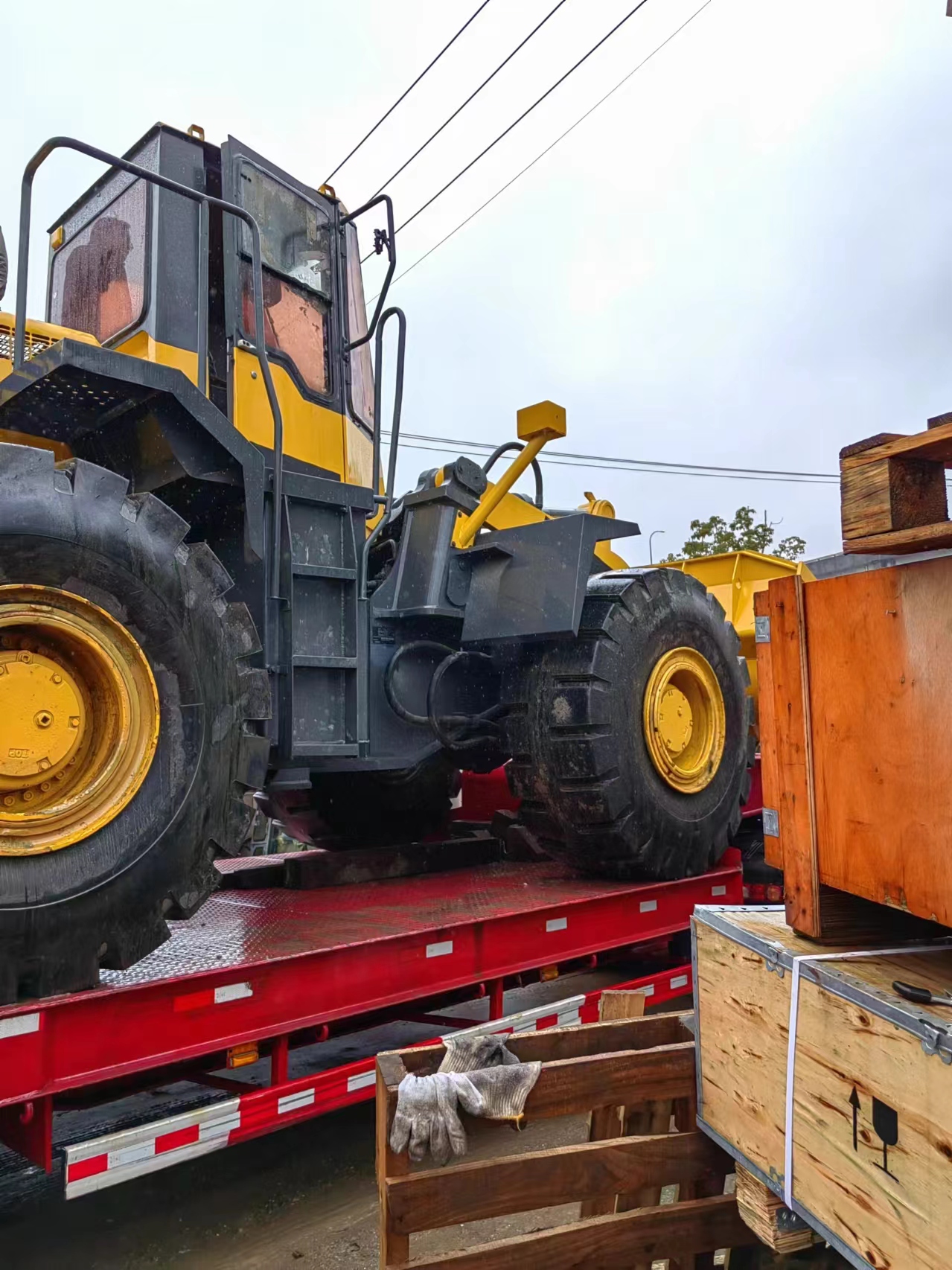 used wheel loader shipping out 