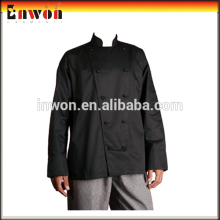 black heavy denim chef jacket