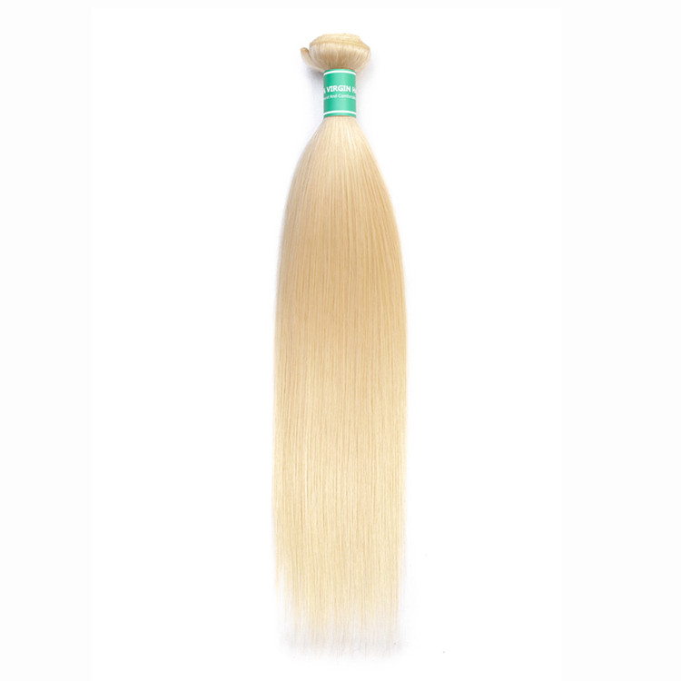 Good Quality 613 Blonde Cuticle Aligned Human Hair,613 Virgin Hair Bundles  With Closure