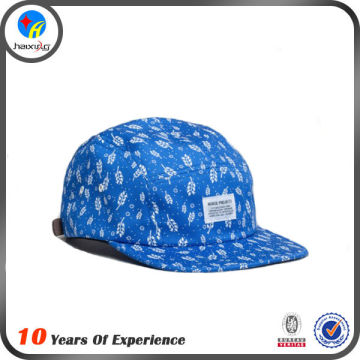 custom print pattern 5 panel hat cap wholesale