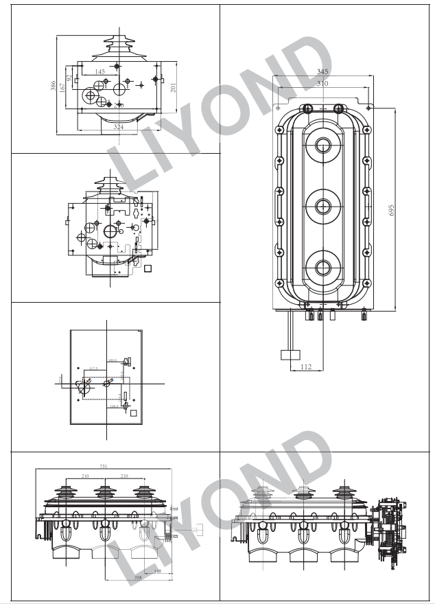 Hot sale indoor 12kv SF6 gas load break switch in Switchgear