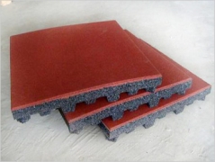 Standard Square Rubber Tile, Rubber Floor for Playground