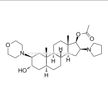 CAS 119302-24-8, (2b, 3a, 5a, 16b, 17b) -17-Acétoxy-3-hydroxy-2- (4-morpholinyl) -16- (1-pyrrolidinyl) androstane [Bromure de Rocuronium]