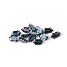 AAA Long Hexagon Cut Lab Created Alexandrite Gemstone