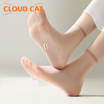 Set de șosete din mătase de gheață anti-alunecare, pachet de 5