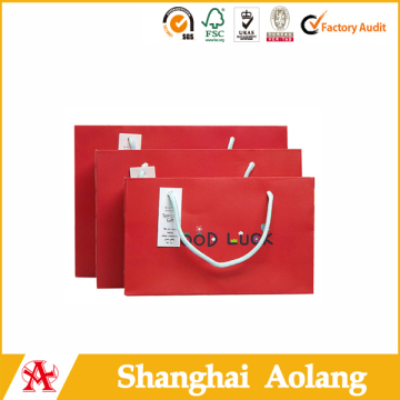 sweet gift paper bag with fancy logo design, shopping bag, high quality hot sale