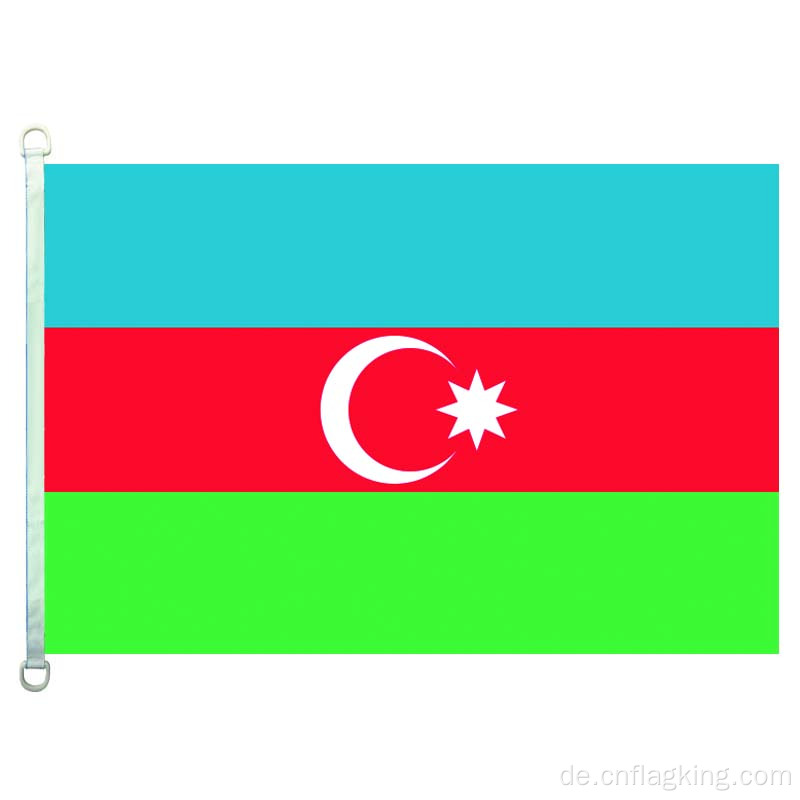 100% Polyester 90*150CM Aserbaidschan Banner Aserbaidschan Flaggen