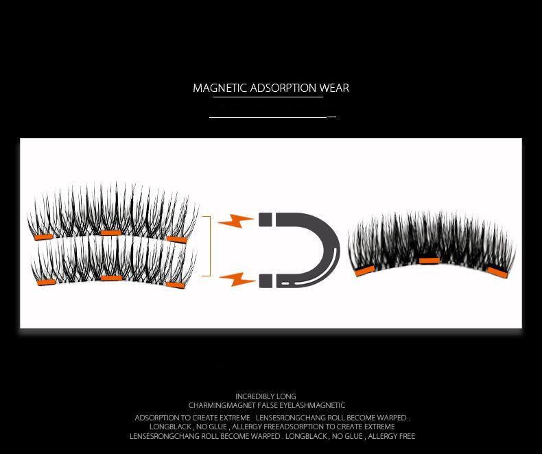 European and American three magnets sharpen magnetic eyelashes (2)