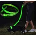 LED Dog Leashes USB Rechargeable Flashing Light Waterproof Luminous Safety Lighter LED Dog Leash