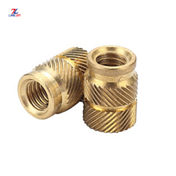 m2.5 compressed knurled brass insert nut