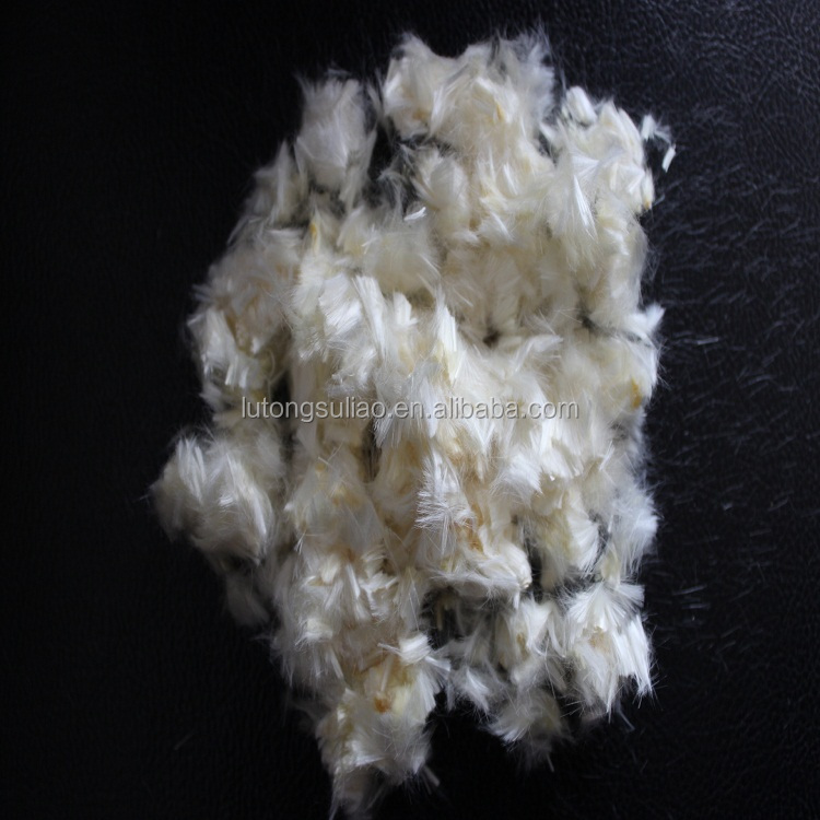 white short cutting concrete polyester fiber