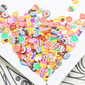 10MM Bunte Cartoon Candy Dessert Scheiben Polymer Clay Scheiben Schlamm Ton Schleim Füllung für Diy Re-ment Kuchen Dekoration