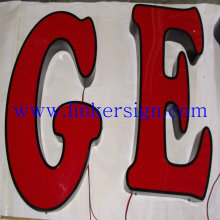 waterproof led frontlit stainless steel channel letter signs