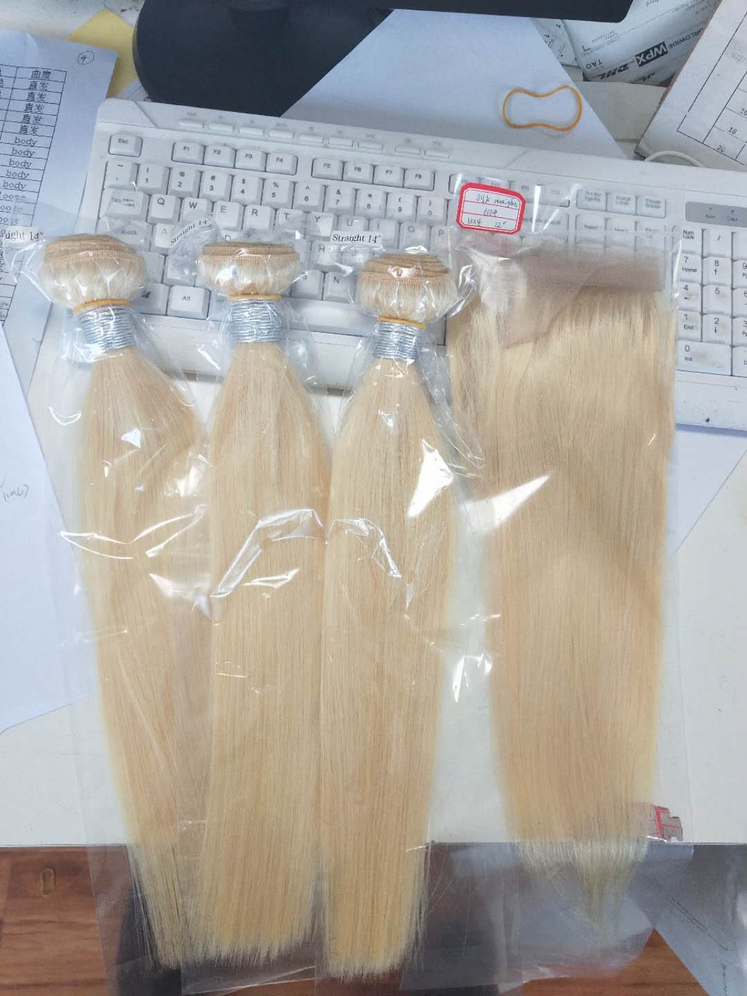 Lsy Private Label Blonde Virgin Mink Brazilian Hair High Quality Custom Logo Virgin Hair Brazilian Human Hair Extensions