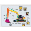 JS160 excavator pompa hidrolik KYB PSV2-60T harga