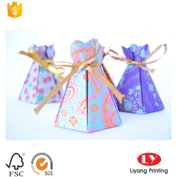 New paper gift box with ribbon closure