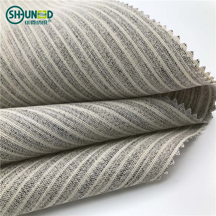 China Wholesales Horse Hair Interlining Cotton Canvas Fabric for Suit Tailoring Materials With Low Price