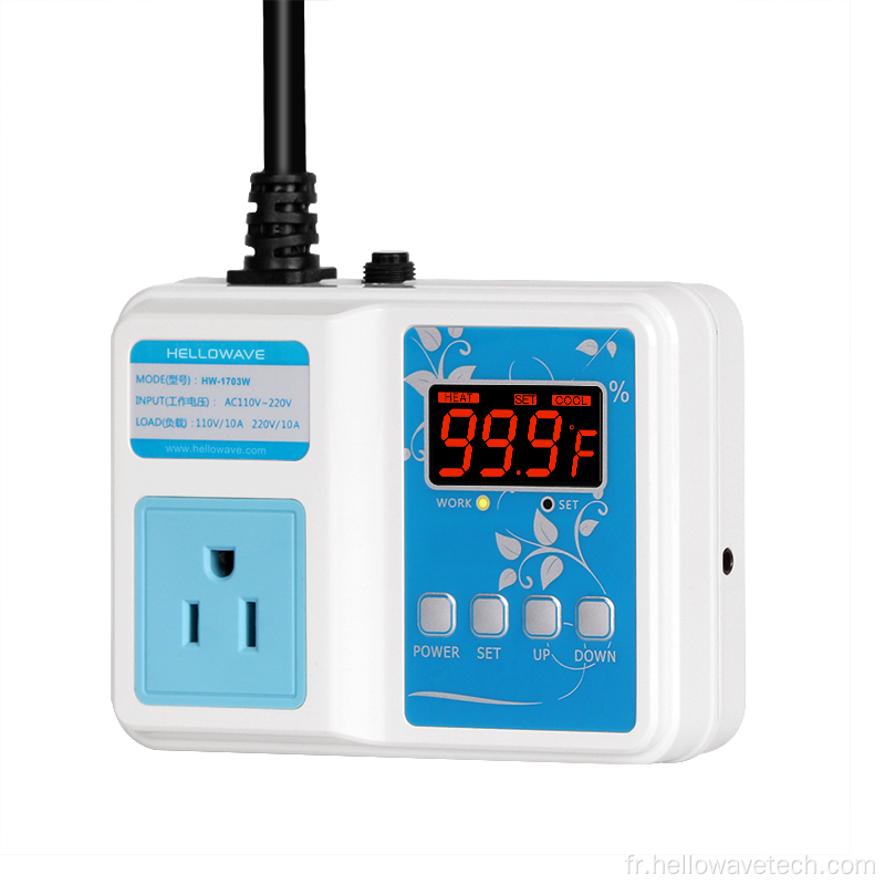 Prise de contrôle de température numérique WiFi Télécommande Bluetooth