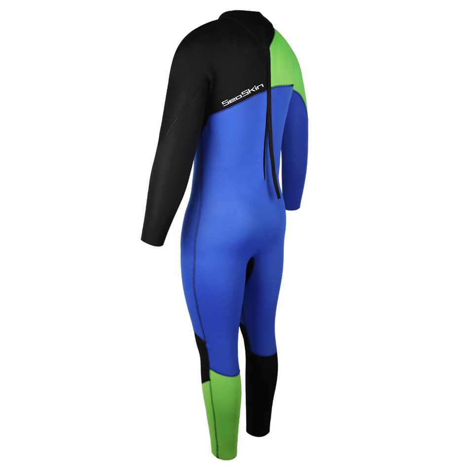 Seaskin 2/2mm Mens Back Zip Long Sleeve Wetsuit