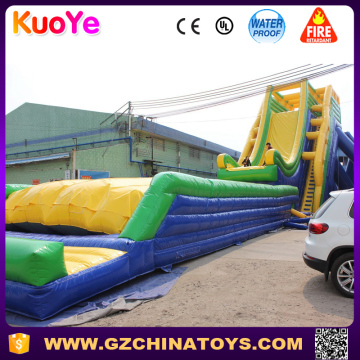 43ft exciting over the edge big water slide inflatables