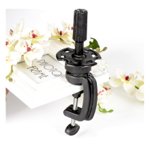 Leeons Factory Price Black Mini Plastic Wig Table Holder Clamp Stand for Training Heads