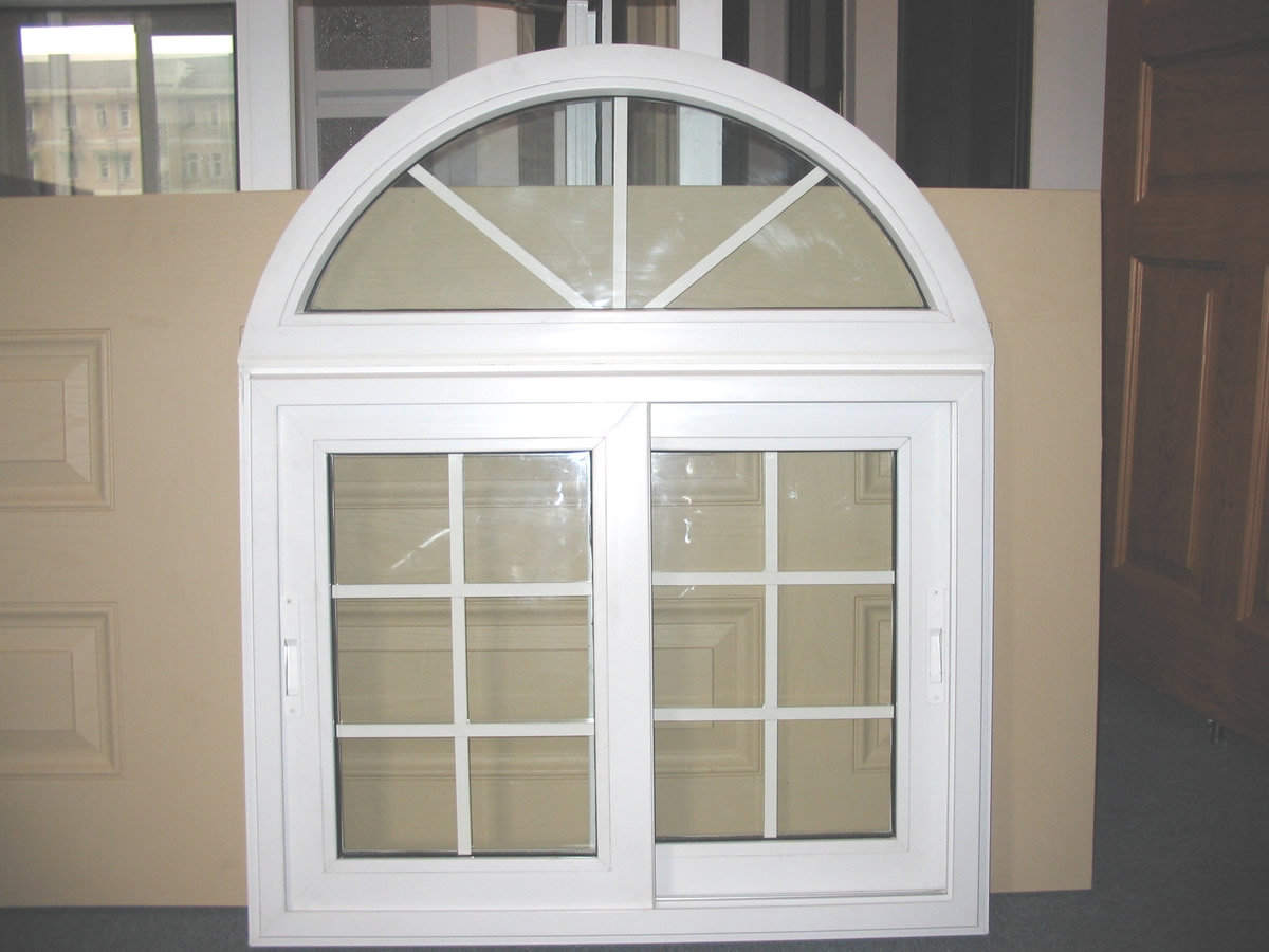 Europen style high quality pvc window with lattice made in china