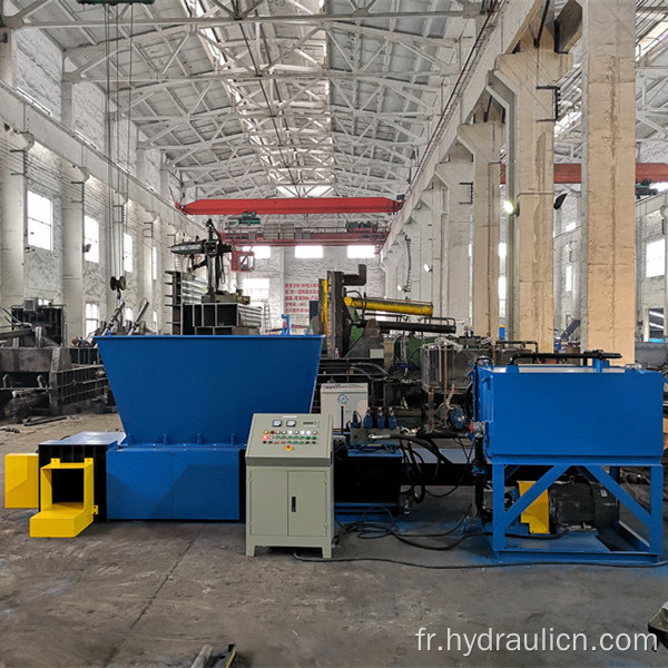 Presse à balles en aluminium de déchets automatiques de type à trémie chaude