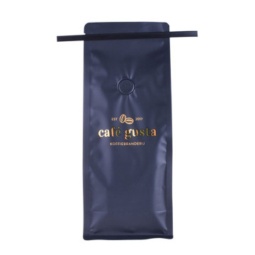 Folie gestempeld Logo Dual-Layer Materiaal Stand Up Pouch Coffee Bags