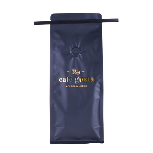 Folie stemplet logo dual-lags materiale Stand up pouch kaffeposer