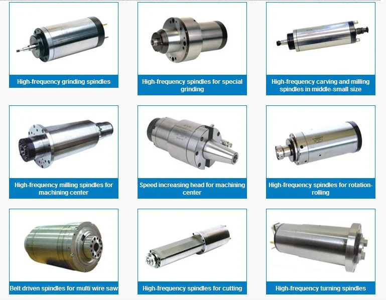 Manufacturing, Supplying and Exporting Wide Range of High Speed Grinding Spindles 250MD36y11