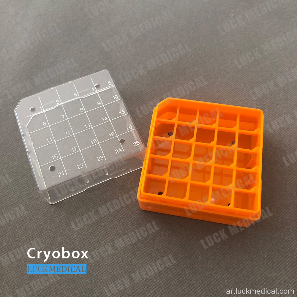 cryobox ل cryovial التخزين pc بلاستيك