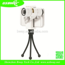 9X Zoom Telephoto and Wide angle Macro Fish eye lens for smart phone with detachable tripod