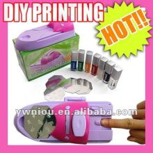 Nail Art Manicure Pedicure Set Pink Easy Operated Nail Printing Machine
