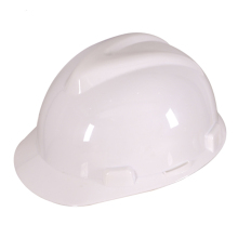 White HDPE materials V type safety helmet