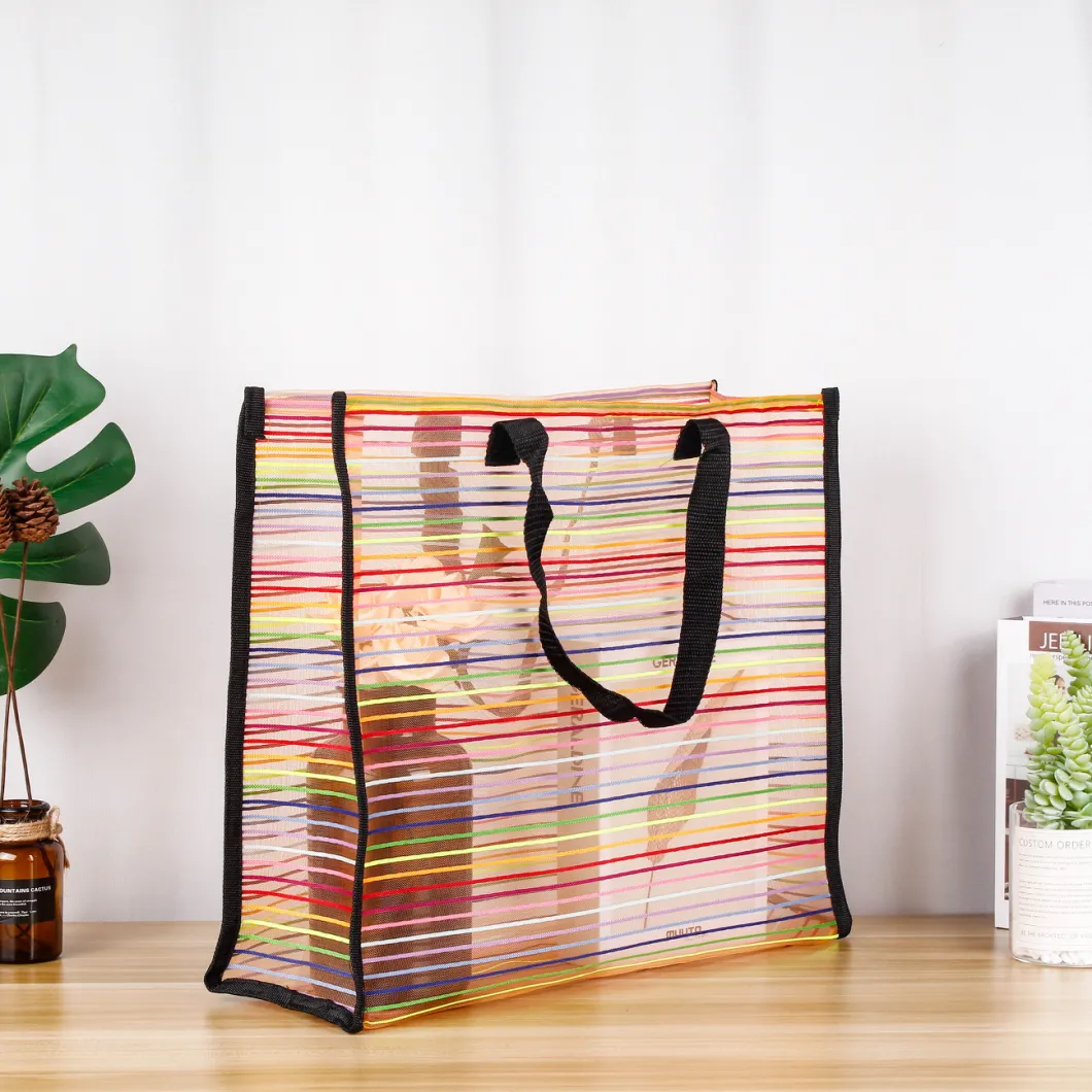 Wholesale Lightweight Outdoor Stiff Mesh Beach Grocery Net Shopping Tote Storage Bags