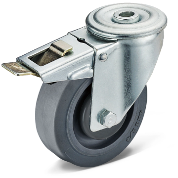 Extra heavy duty twin wheel casters with lock