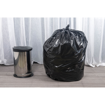 PE Plastic Black Waste Bags on Roll