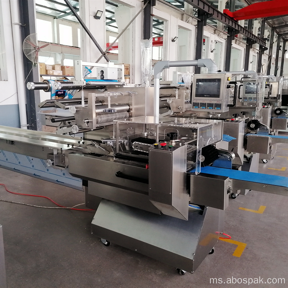 Croissant Burger Roti Bantal Pouch Filling Machine Packing