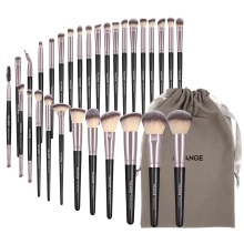 High-Quality Silks Bag Pink Foundation Cosmetic Brush Set