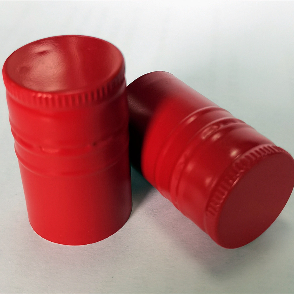 25X43MM Red Wine Aluminum Screwcaps