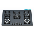 5 Burners Black Glass Gas Stove