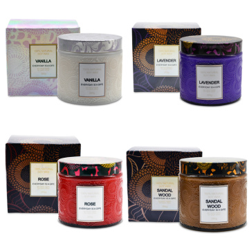 Set hadiah lilin kaca aroma mewah